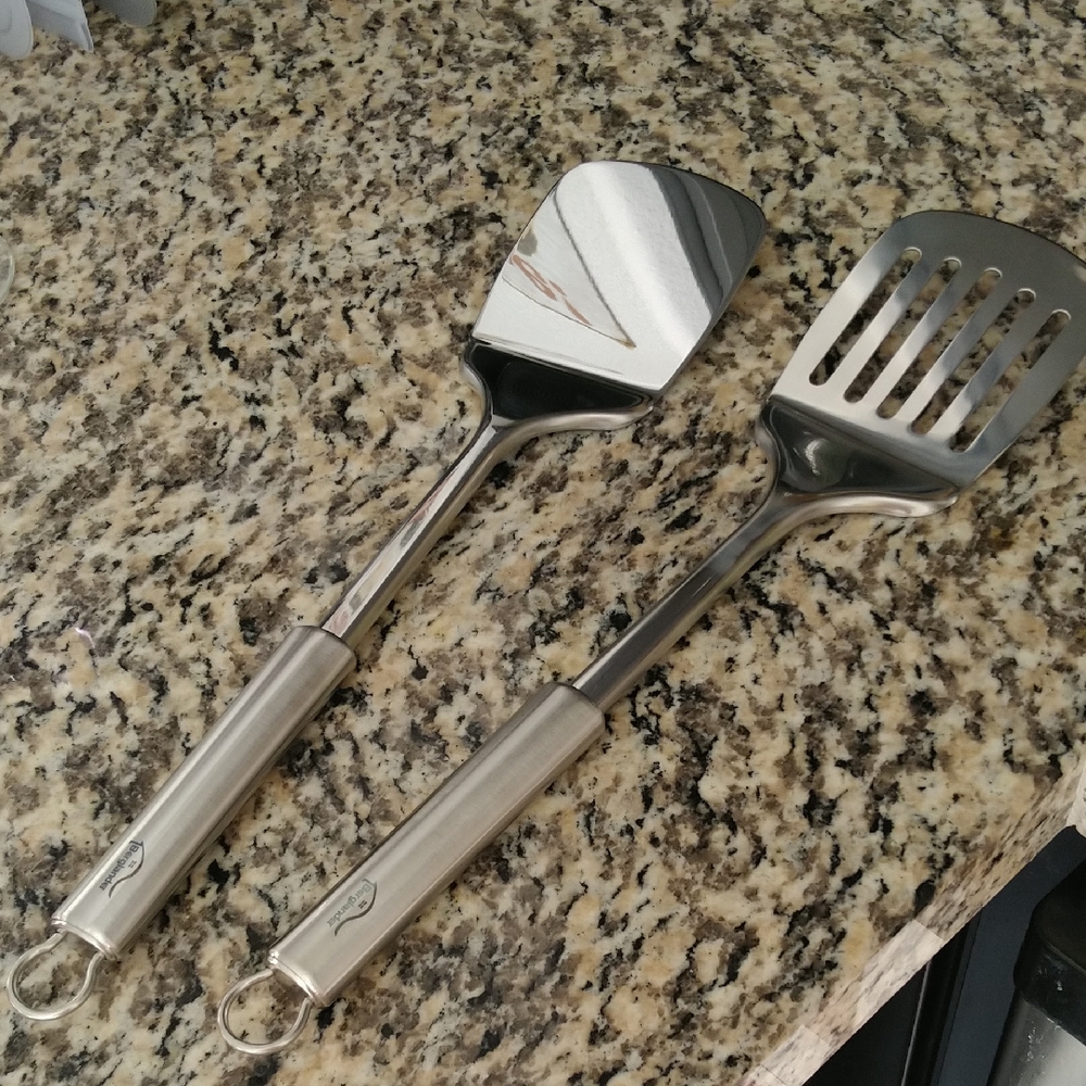 Cyoufine Silver Spatula Set